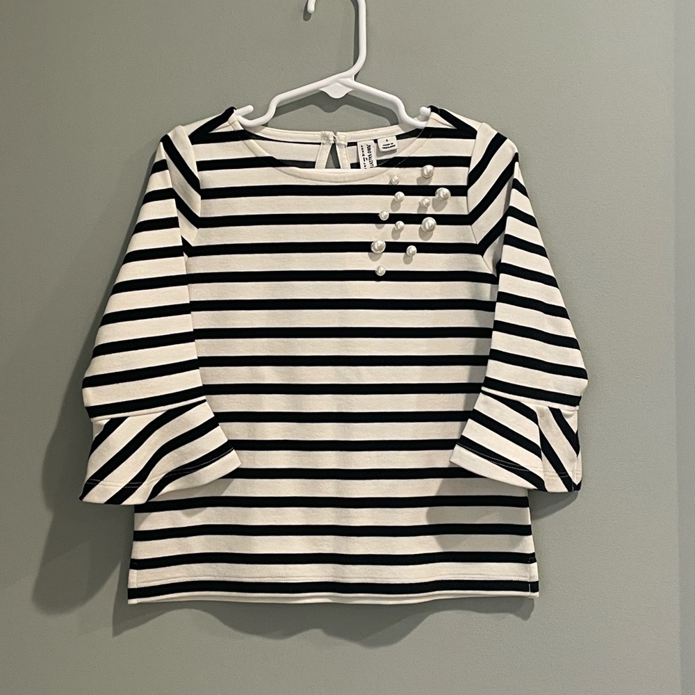 Janie and Jack/Juno Valentine Pearl Top-Size 5